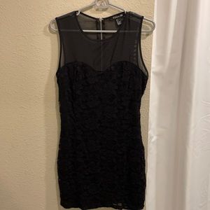 Forever 21 little black Lacey dress. Size Large